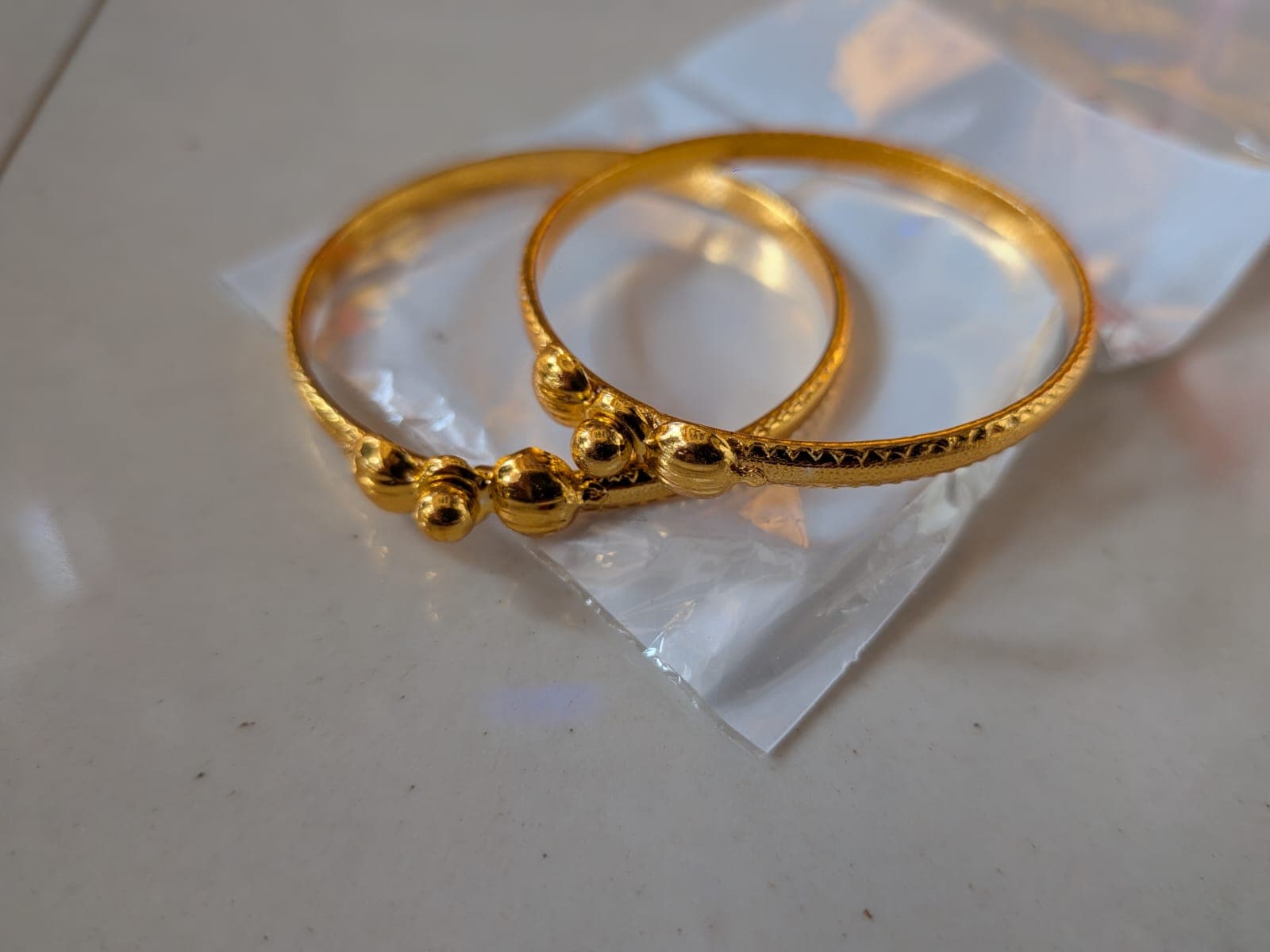 Gold Plated Bangles - 2