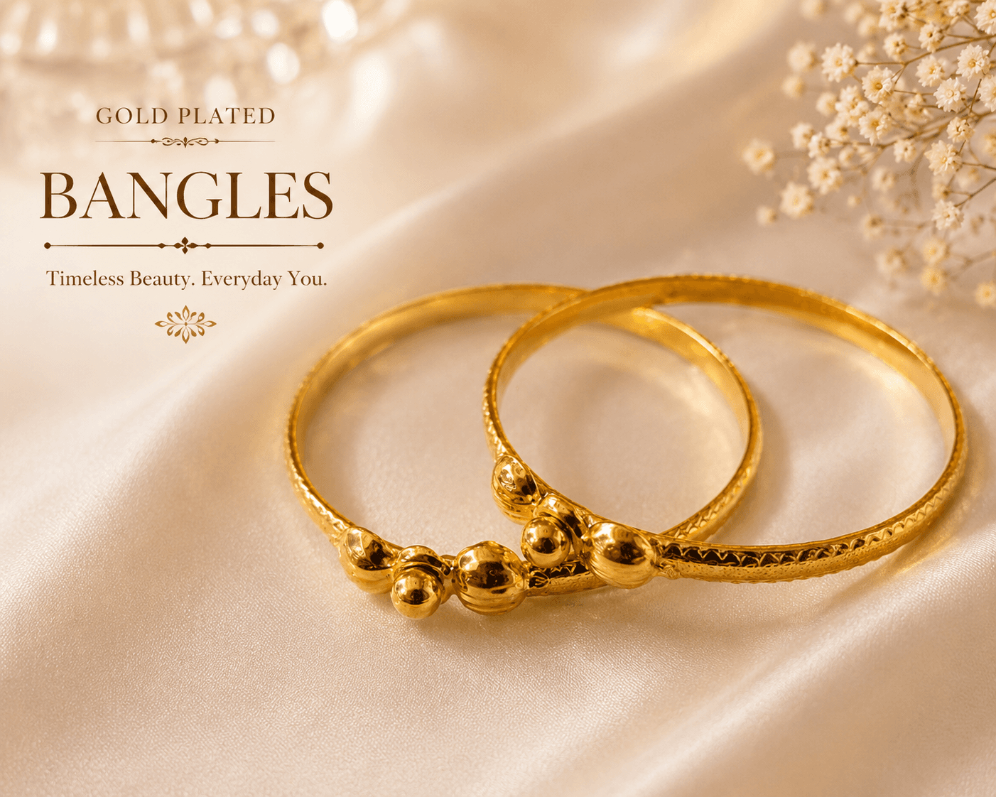 Gold Plated Bangles - 1