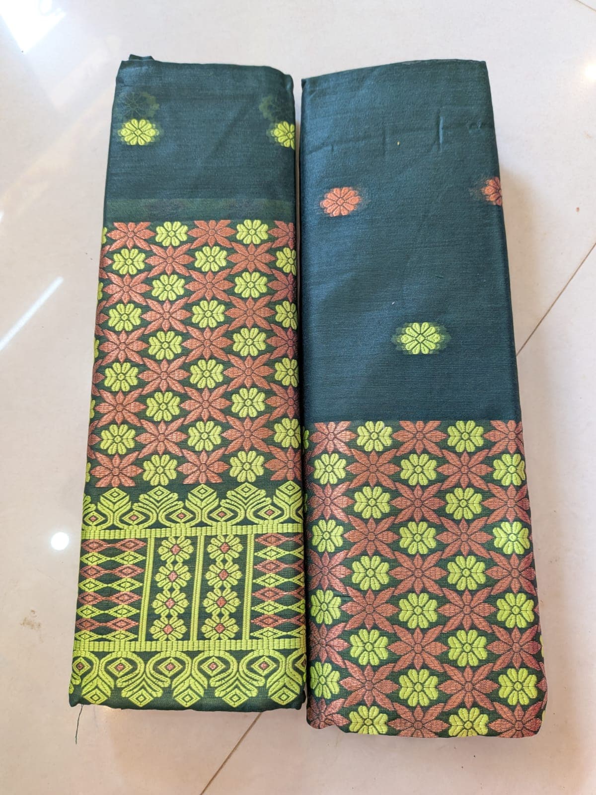 Teal Mekhela Dress - 2