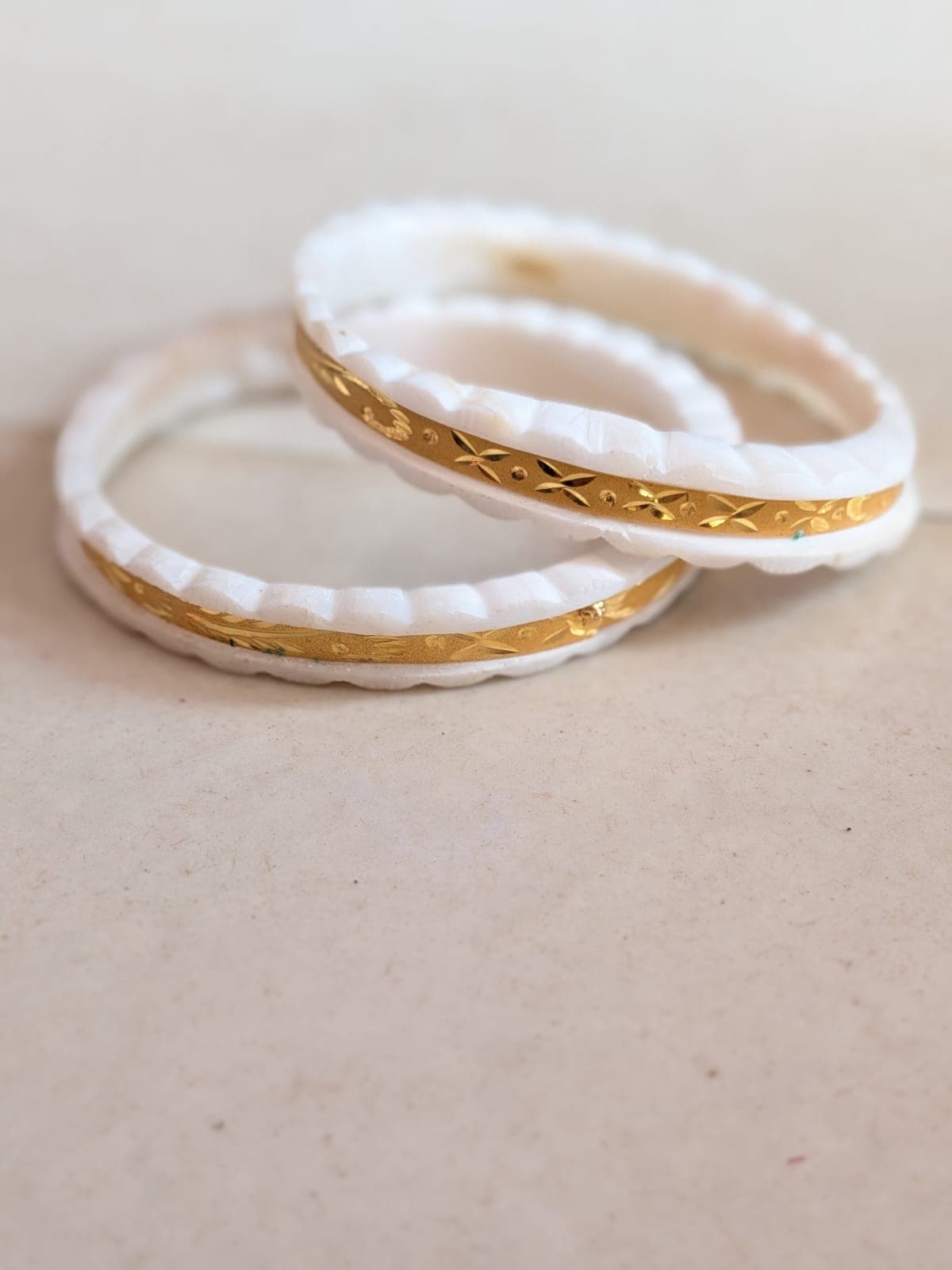 Classic Gold Strip Shakha Bangles - 1